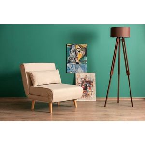 Rozkládací křeslo Folde Single - Cream obraz