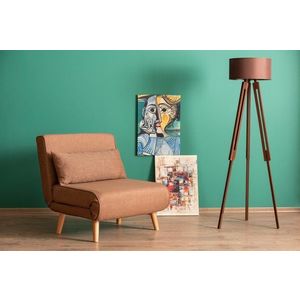 Rozkládací křeslo Folde Single - Brown obraz