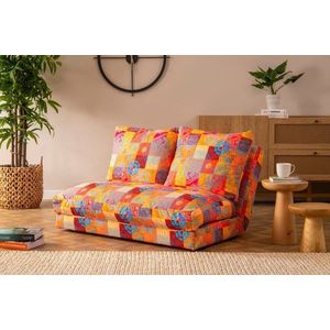 Dvoumístná rozkládací pohovka Taida - Patchwork obraz