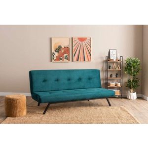 Trojmístná rozkládací pohovka Zola - Petrol Green obraz