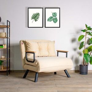 Rozkládací křeslo Sando Single - Cream obraz
