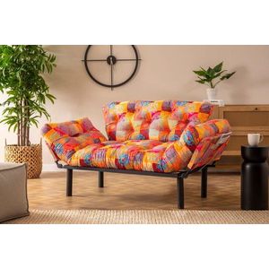 Dvoumístná rozkládací pohovka Nitta - Patchwork obraz