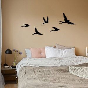Dekorativní kovový doplněk na zeď Crow obraz
