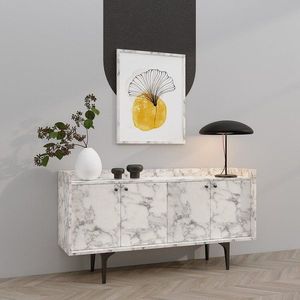 Konzolový stolek Navi - Carrara Marble obraz