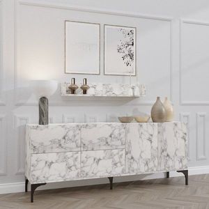 Konzolový stolek Stella - Carrara Marble obraz