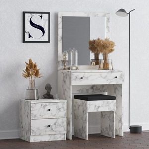 Toaletní stolek Nice - Carrara Marble obraz