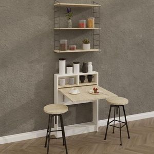Skládací stůl Bracked - Travertine obraz