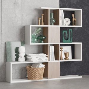 Knihovna Karlin - White, Walnut obraz