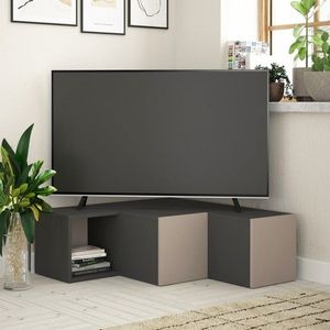 TV stolek Compact - Anthracite, Light Mocha obraz