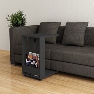 Odkládací stolek / Příruční stolek Edi - Anthracite obraz