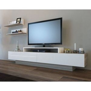 TV stěna / Sestava pod TV Lusi - Cordoba, White obraz