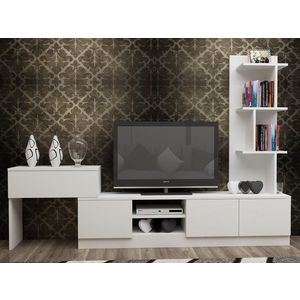 TV stěna / Sestava pod TV Team - White obraz