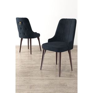 Sada židlí (6 kusů) Newa - Anthracite, Brown obraz