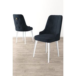 Sada židlí (6 kusů) Newa - Anthracite, Black obraz