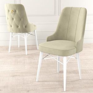 Sada židlí (6 kusů) Pare - Cream, White obraz