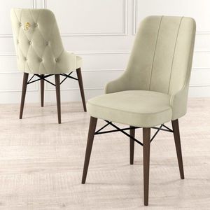 Sada židlí (6 kusů) Pare - Cream, Brown obraz