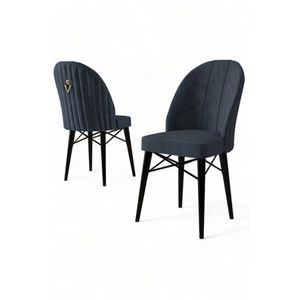 Sada židlí (6 kusů) Ritim - Anthracite, Black obraz