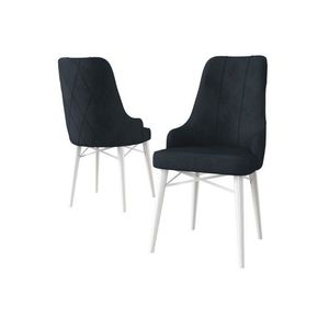 Sada židlí (6 kusů) Neta - Anthracite, White obraz