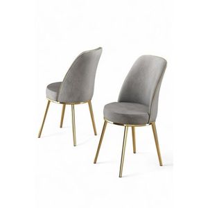 Sada židlí (6 kusů) Pefa - Grey, Gold obraz