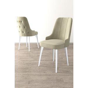 Sada židlí (4 kusy) Newa - Cream, White obraz