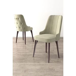 Sada židlí (4 kusy) Newa - Cream, Brown obraz