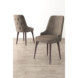 Sada židlí (4 kusy) Newa - Cappuccino, Brown obraz