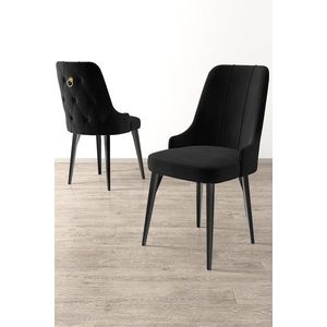 Sada židlí (4 kusy) Newa - Black obraz