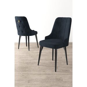 Sada židlí (4 kusy) Newa - Anthracite, Black obraz
