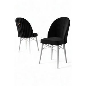 Sada židlí (4 kusy) Ritim - Black, White obraz