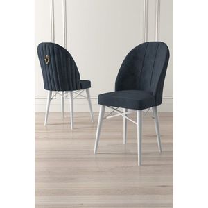 Sada židlí (4 kusy) Ritim - Anthracite, White obraz