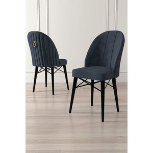 Sada židlí (4 kusy) Ritim - Anthracite, Black obraz