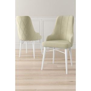 Sada židlí (4 kusy) Neta - Cream, White obraz