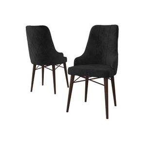 Sada židlí (4 kusy) Neta - Black, Brown obraz