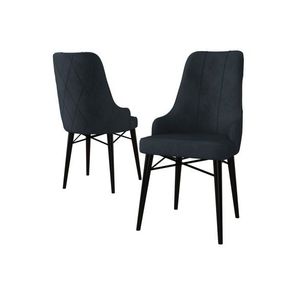 Sada židlí (4 kusy) Neta - Anthracite, Black obraz