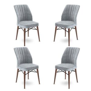Sada židlí (4 kusy) Flex - Grey, Brown obraz