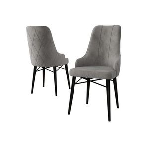Sada židlí (2 kusy) Neta - Grey, Black obraz