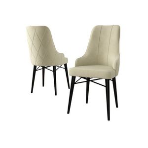 Sada židlí (2 kusy) Neta - Cream, Black obraz