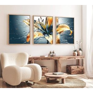 Dekorativní rámovaný obraz z MDF (3 kusy) Huhu219 - 50 x 70 obraz