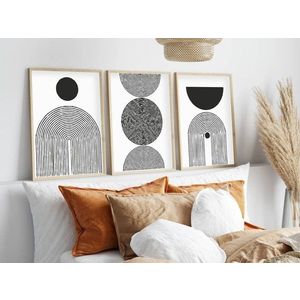 Dekorativní rámovaný obraz z MDF (3 kusy) Huhu163 - 50 x 70 obraz