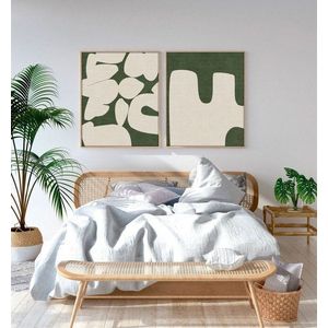 Dekorativní rámovaný obraz z MDF (2 kusy) Huhu202 - 50 x 70 obraz