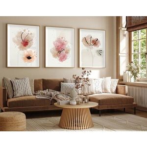 Dekorativní rámovaný obraz z MDF (3 kusy) Huhu205 - 50 x 35 obraz