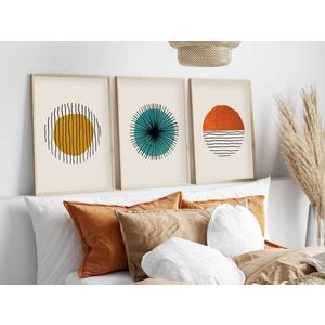 Dekorativní rámovaný obraz z MDF (3 kusy) Huhu12 - 50 x 35 obraz