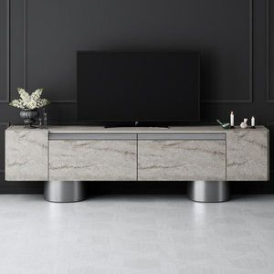 TV stolek Bohem - Travertine, Silver obraz