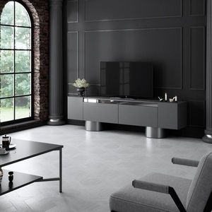 TV stolek Bohem - Anthracite, Silver obraz