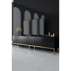 TV stolek Lord - Black, Gold obraz