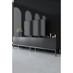 TV stolek Lord - Anthracite, Silver obraz