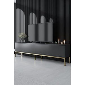 TV stolek Lord - Anthracite, Gold obraz