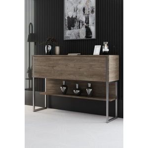 Komoda Luxe - Silver, Walnut obraz
