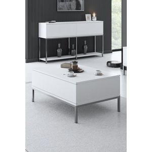 Konferenční stolek Lord - White, Silver obraz