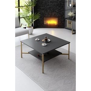 Konferenční stolek Gold Line - Anthracite, Black obraz